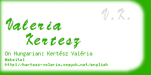valeria kertesz business card